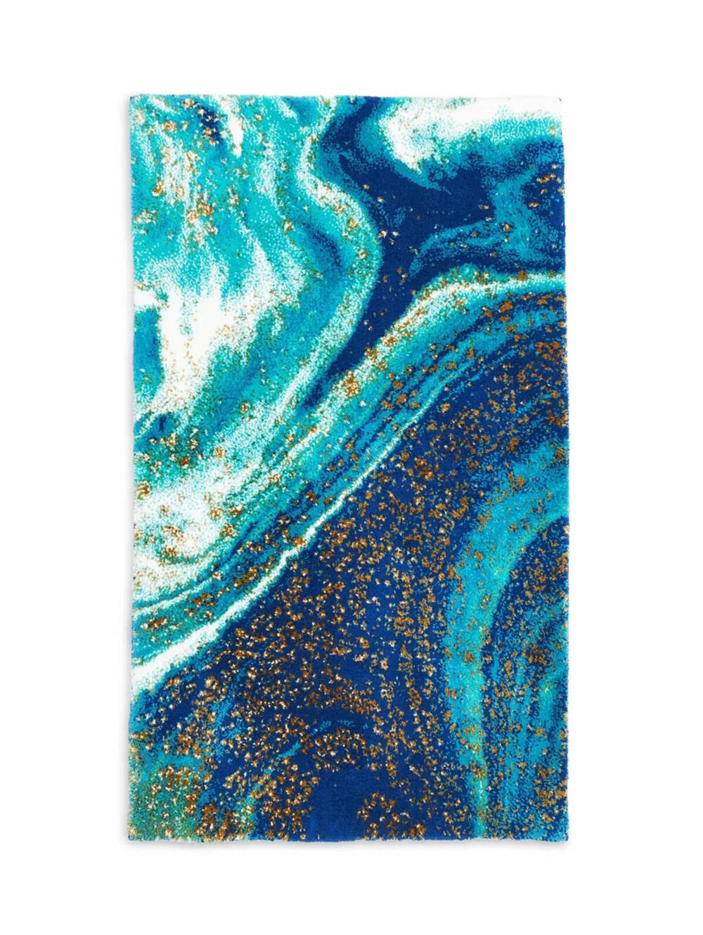 Abyss Big Blue Bath Rug, 27" x 47" - NWT